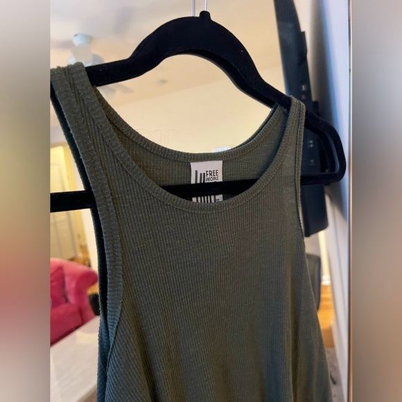 Free People Long Beach Tank - Olive - Picture 5 of 6